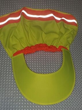 High-Visibility Sun Visor with Orange Trim
